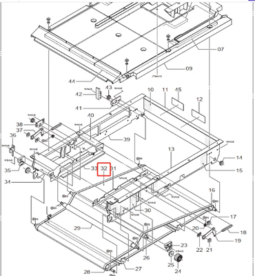 Φούτζι Frontier Μίνι Λαμπ στεγνωτήρας ζώνη 323D1060982D 323D1134540B, Suit Frontier 550 570 LP5500 LP5700 Φωτογραφικός εκτυπωτής στεγνωτήρας τμήματος μεταγωγική ζώνη προμηθευτής