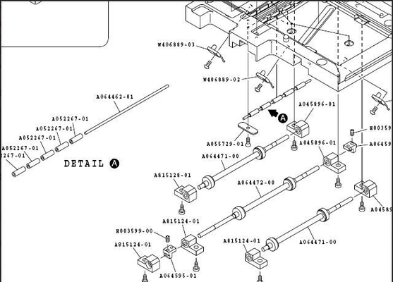 Λαστιχένιο δαχτυλίδι για Noritsu QSS28 29 30 Minilab 120 υποκατάστατο μεταφορέων του αριθμού μερών A064468X4PCS A064617X2PCS A064472X2PCS προμηθευτής